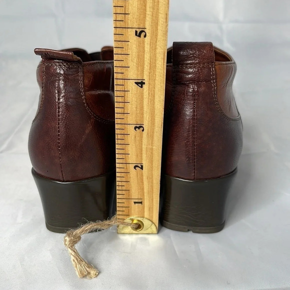 SESTO MEUCCI 2 Tone Italian Leather Bootie Nutmeg Hovercraft Sole Funky Size 6 - Picture 11 of 12
